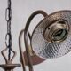 Antique english swan neck mercury glass pendant light/chandelier