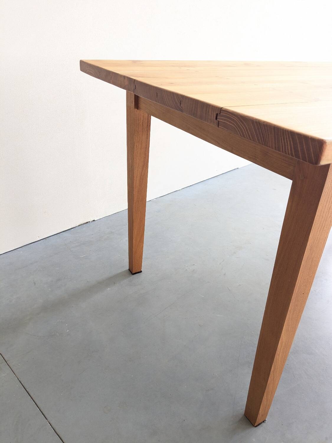 Cherry wood farmhouse table