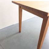 Cherry wood farmhouse table