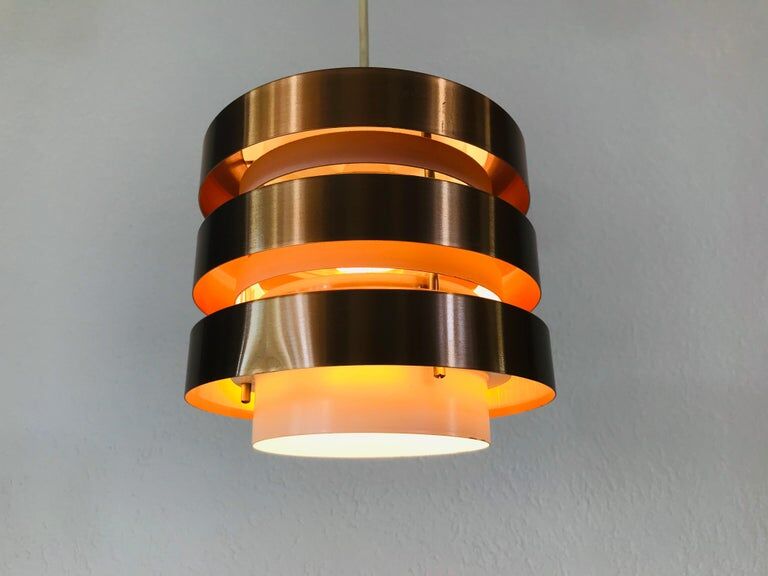 Hanging lamp in copper and metal 1960s