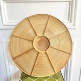 Vintage rattan pendant light