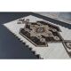 1970s Vintage Turkish Oushak Diamond Wool Runner 91x313