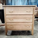 Petite commode chêne pieds compas