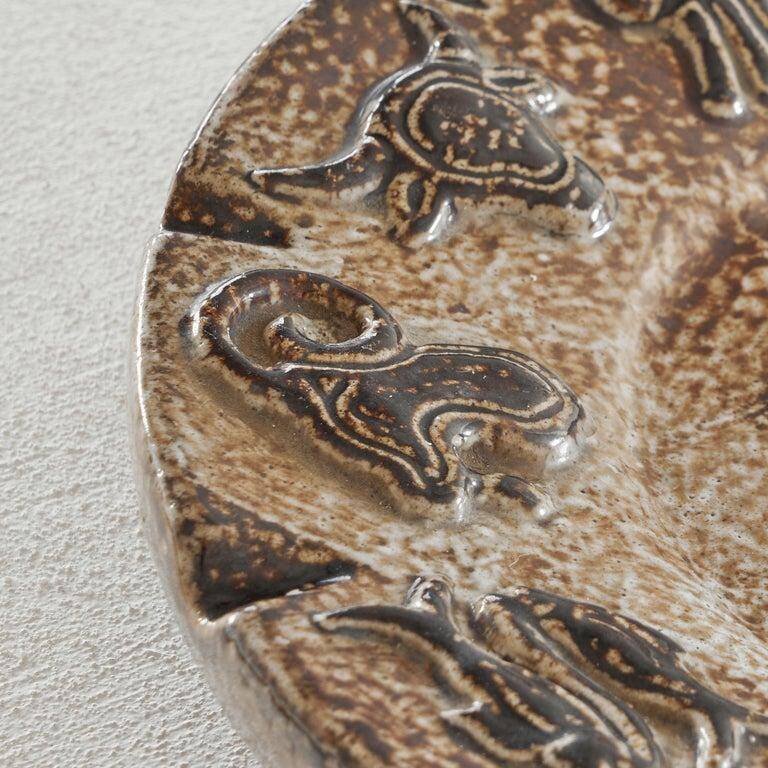 Armogrès 'Zodiac' bowl in pottery from the 1960s.