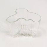 Mid Century pair of vases - glass vessels, Littala, designed by Alvar Aalto, Finland, 1980s.