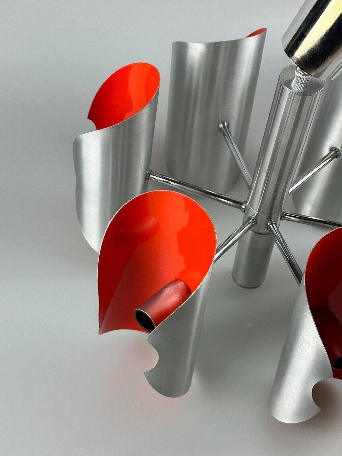 60s 70s 6-flame Sputnik candlestick metal chrome space age design