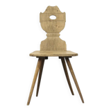 Chaise antique d'art populaire primitif
