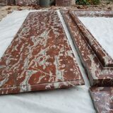 Fireplace in red marble from Languedoc