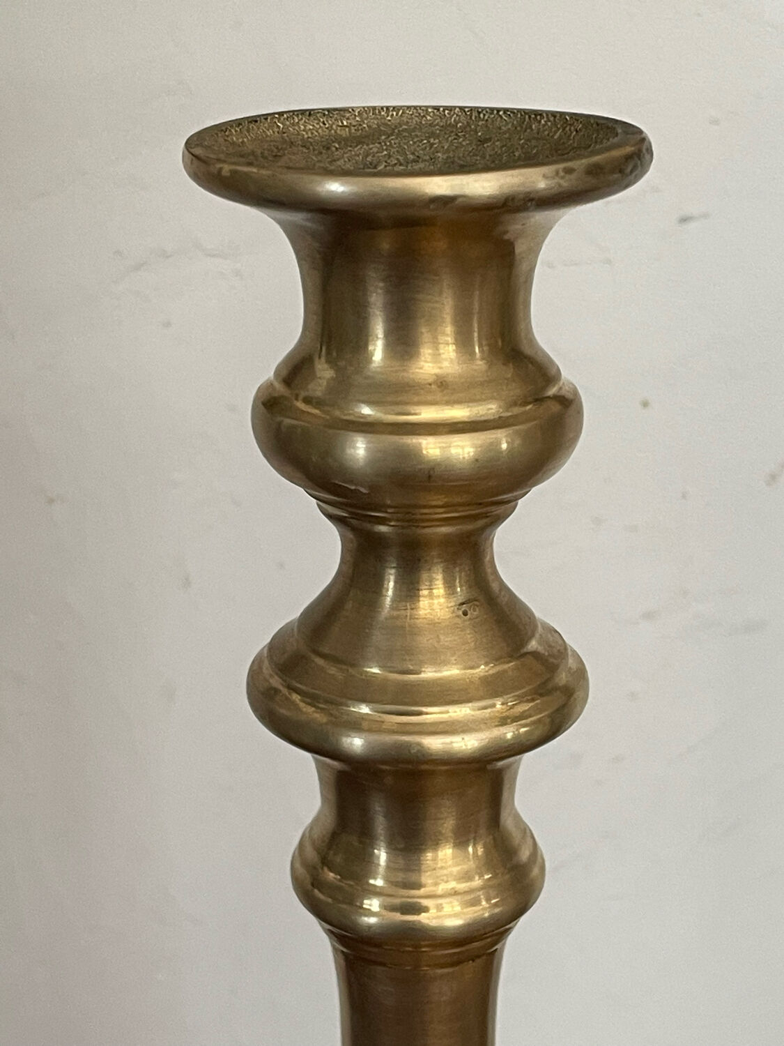 Pair of brass candle holders 28,5cm