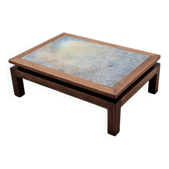 Coffee table by bernard buffat for la grange au potiers, 1960