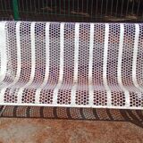 Public bench perforated metal year 50 rené malaval