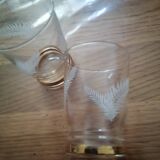 set of 8 vintage liqueur glasses