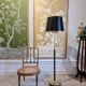 Josef Frank, floor lamp model 2564, for Svenskt Tenn, Sweden, 1950s. Beautiful patina.