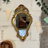 Louis XV style gilded mirror