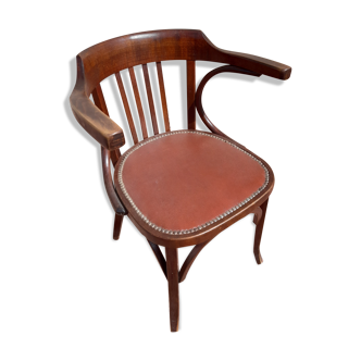 Fauteuil de bistrot signé Baumann 1930