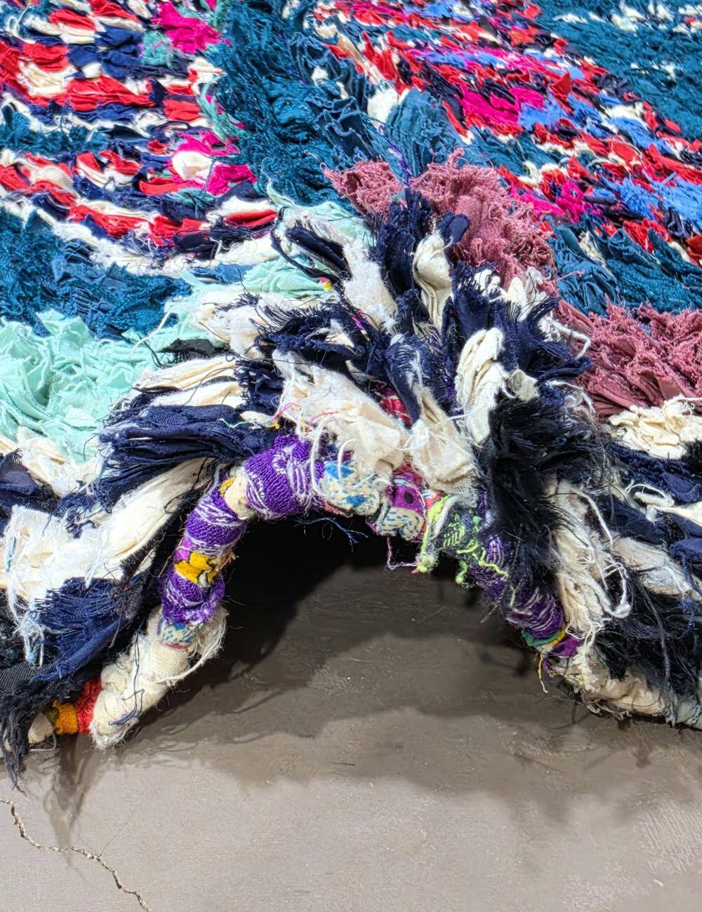 Tapis Berbère Boucherouite - 234 x 113 cm