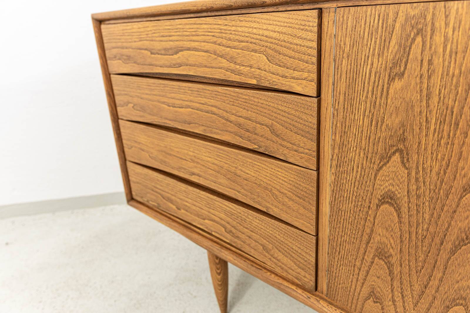 Vintage ash sideboard by BFM, poland, 1960s