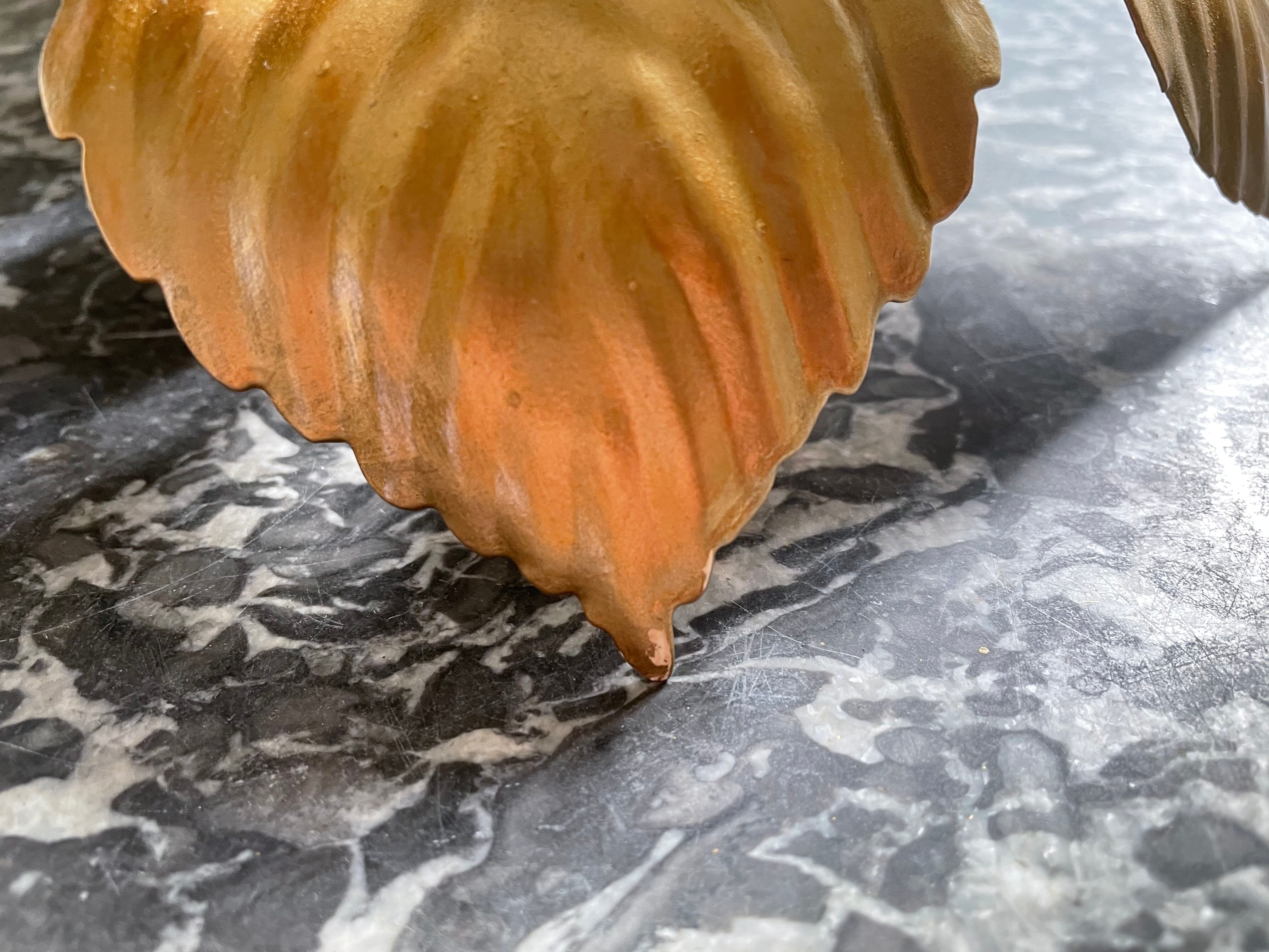 Wall light golden flower