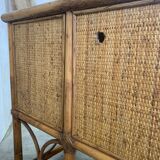 Vintage rattan desk