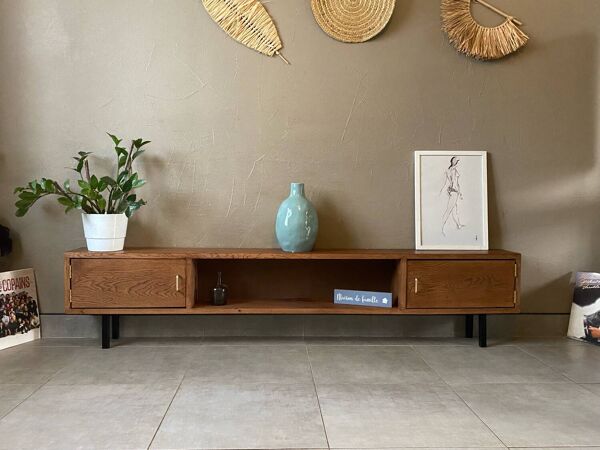 Enfilade en bois massif ( peu profonde )