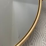 Gilded brass top and Art Deco mirror