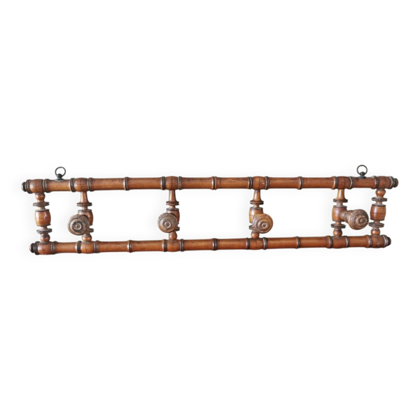 Porte manteau mural ancien en bois