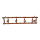 Antique wooden wall coat rack