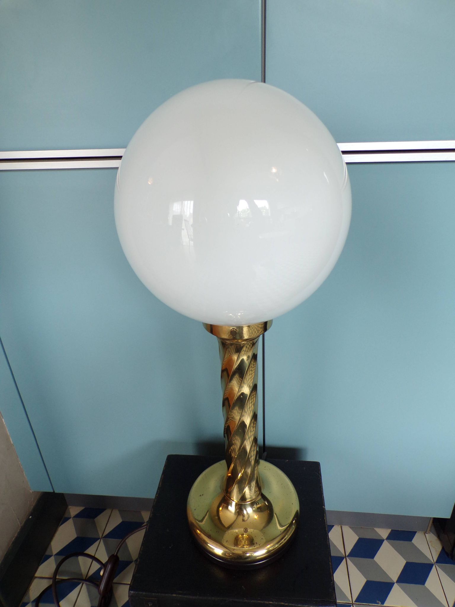 Hollywood regency lamp by Rogo Leuchten
