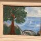 Mid-Century Oil on Panel “Tree” by Unknown, Vintage & Framed 34 × 29 cm