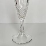 6 Champagne Flutes in Lalique Crystal | "Chinon" Model | 1960s