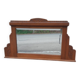 Miroir art déco chêne doré