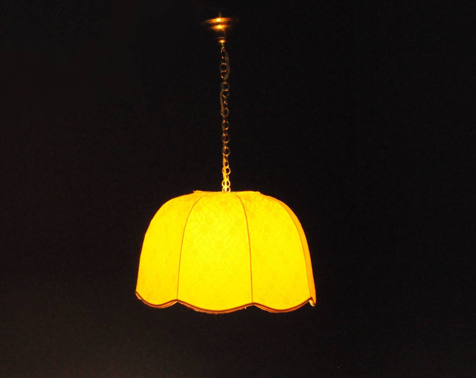 Plafonnier en dentelle, Allemagne 1970