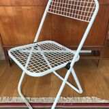 Metal folding chair by Talin Editions