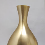 Paire de vases en céramique en couleur dorée années 1970