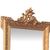 Louis XV style gilded mirror and carved wooden frame