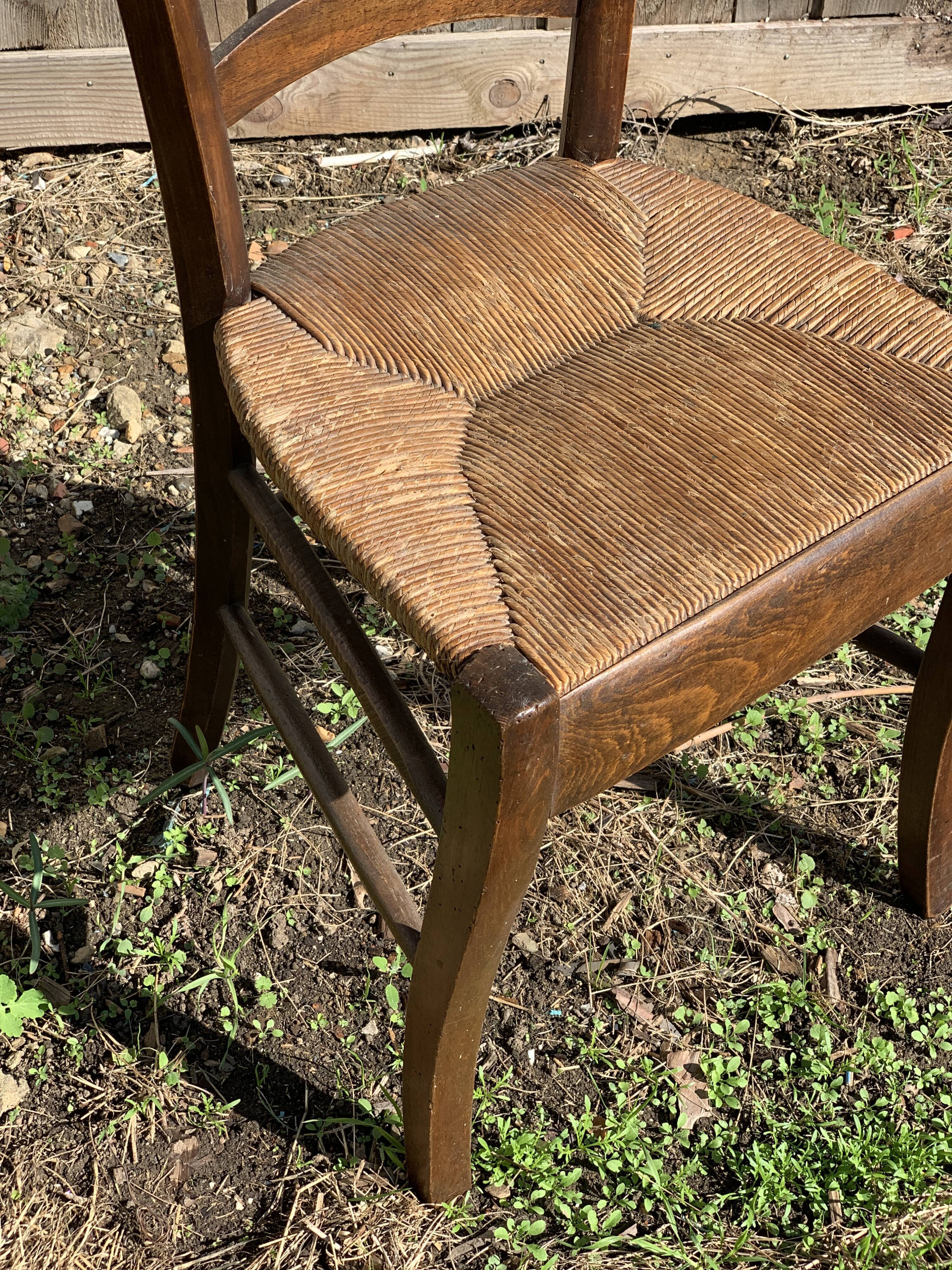 Vintage straw chair