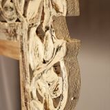 Carved wooden frame. carved wooden frame with floral motifs.