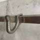 Vintage coat rack, chromed metal, art deco cloakroom