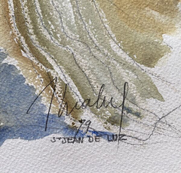 3 tableaux : « st jean de luz» (pays basque) jean-francois devaliere (1926-2021)