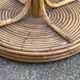 Vintage 1970s rattan parrot coat rack