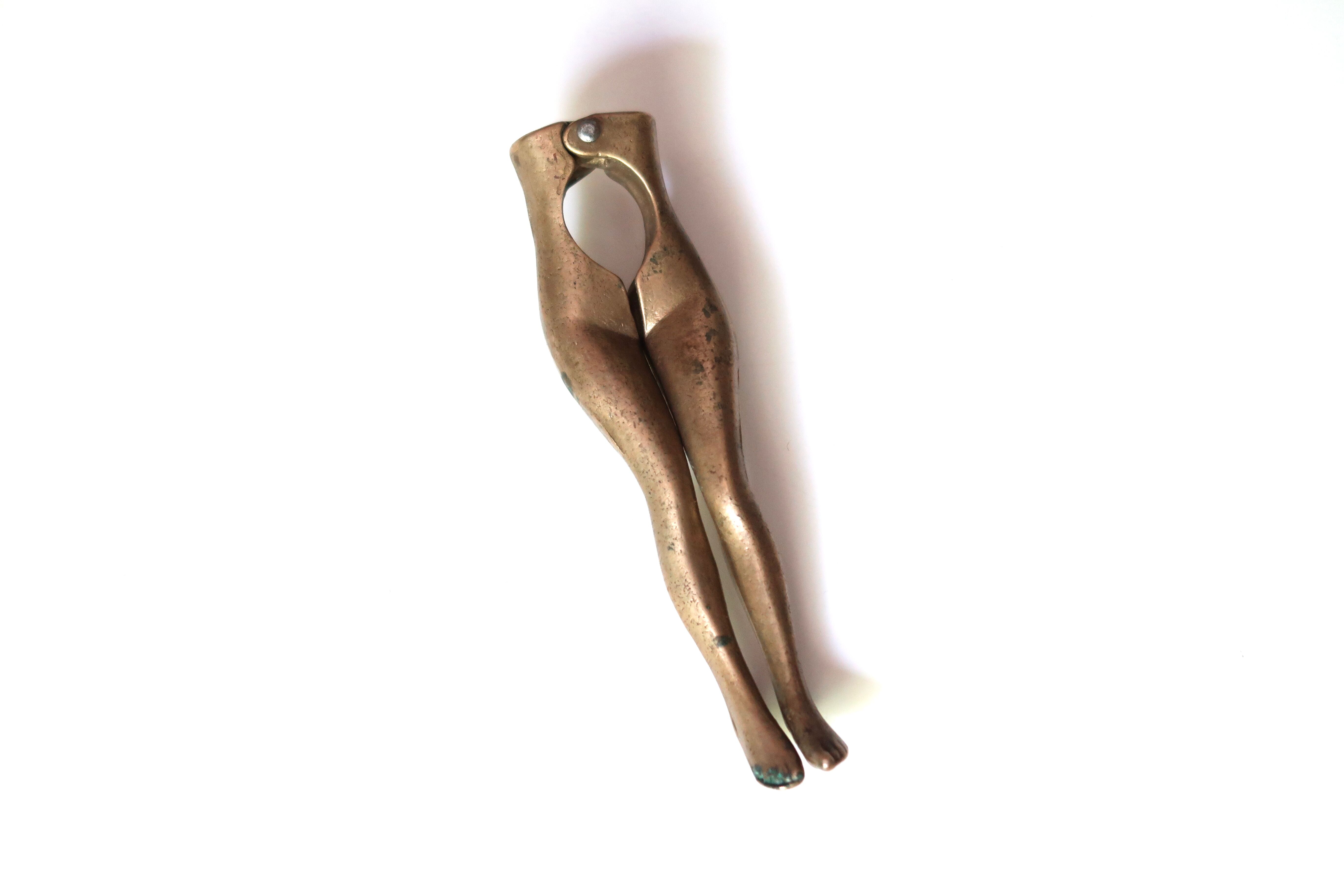 Nutcracker, brass woman's legs, 30s