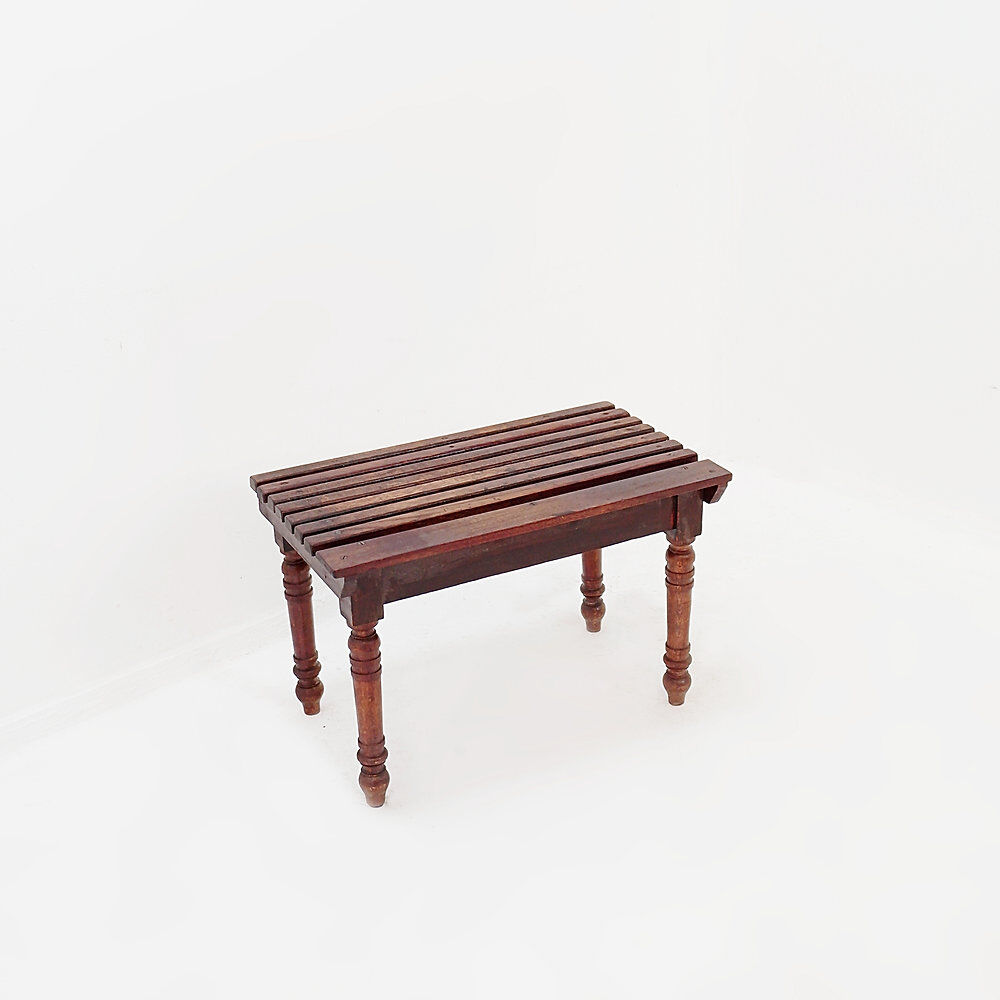 Porte-bagages à lattes ou banc d'appoint antique – XIXe siècle