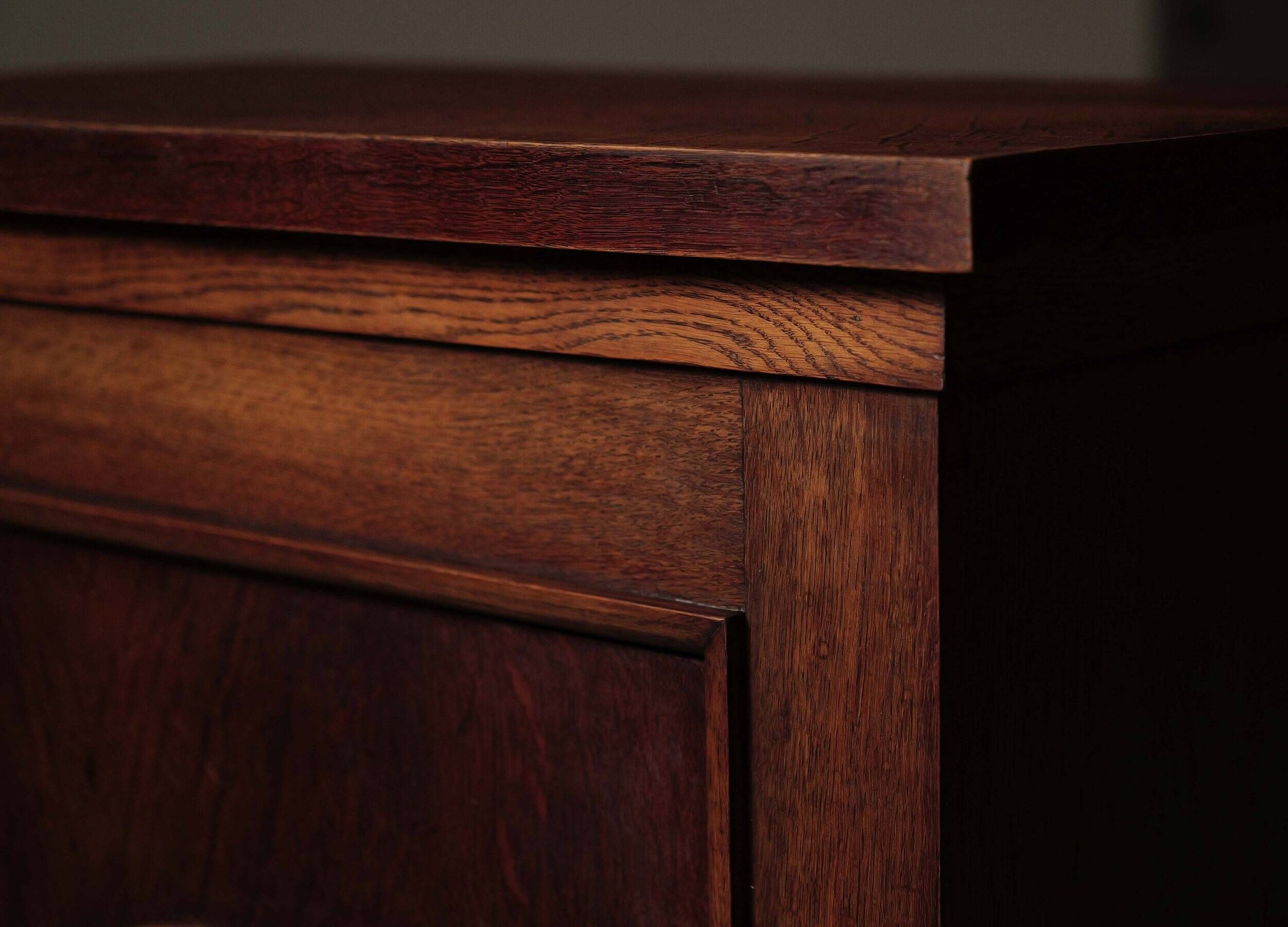 Modernist oak and leather furniture – France, circa 1940