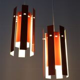 Set of 2 Fog & Mørup / Henning Rehhoff 'Cocktail' pendant lamps / Mid-century Danish modern design / 1970s