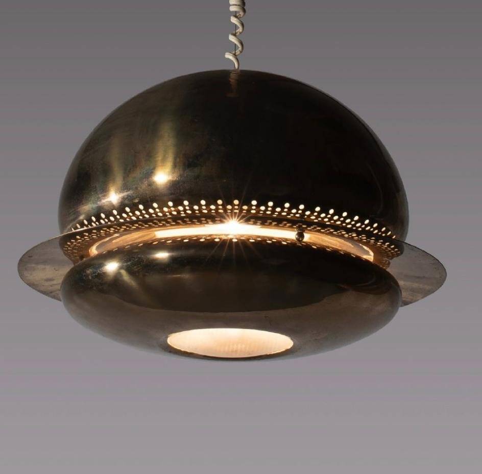 Nictea Pendant attributed to Afra & Tobia Scarpa for Flos, Italy, 1961