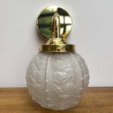 Wall lamp walling elbow globe vintage art deco