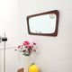 Vintage Scandinavian teak mirror from the 1960s.
