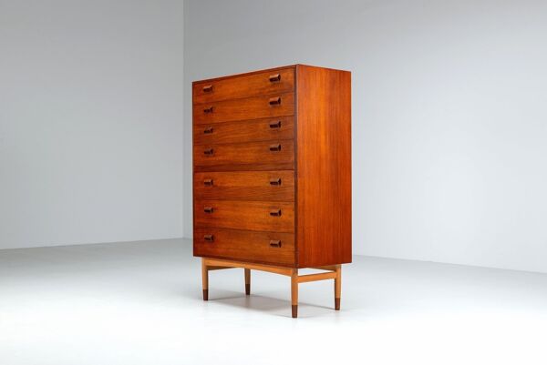 Commode Borge Mogensen en teck Soborg Mobelfabrik Danemark 1960