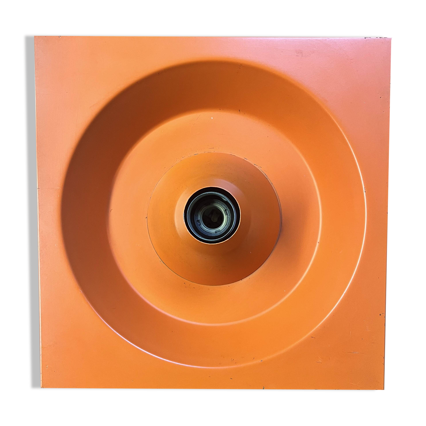 Orange wall lamp Klaus Hempel Kaiser Leuchten, 1970