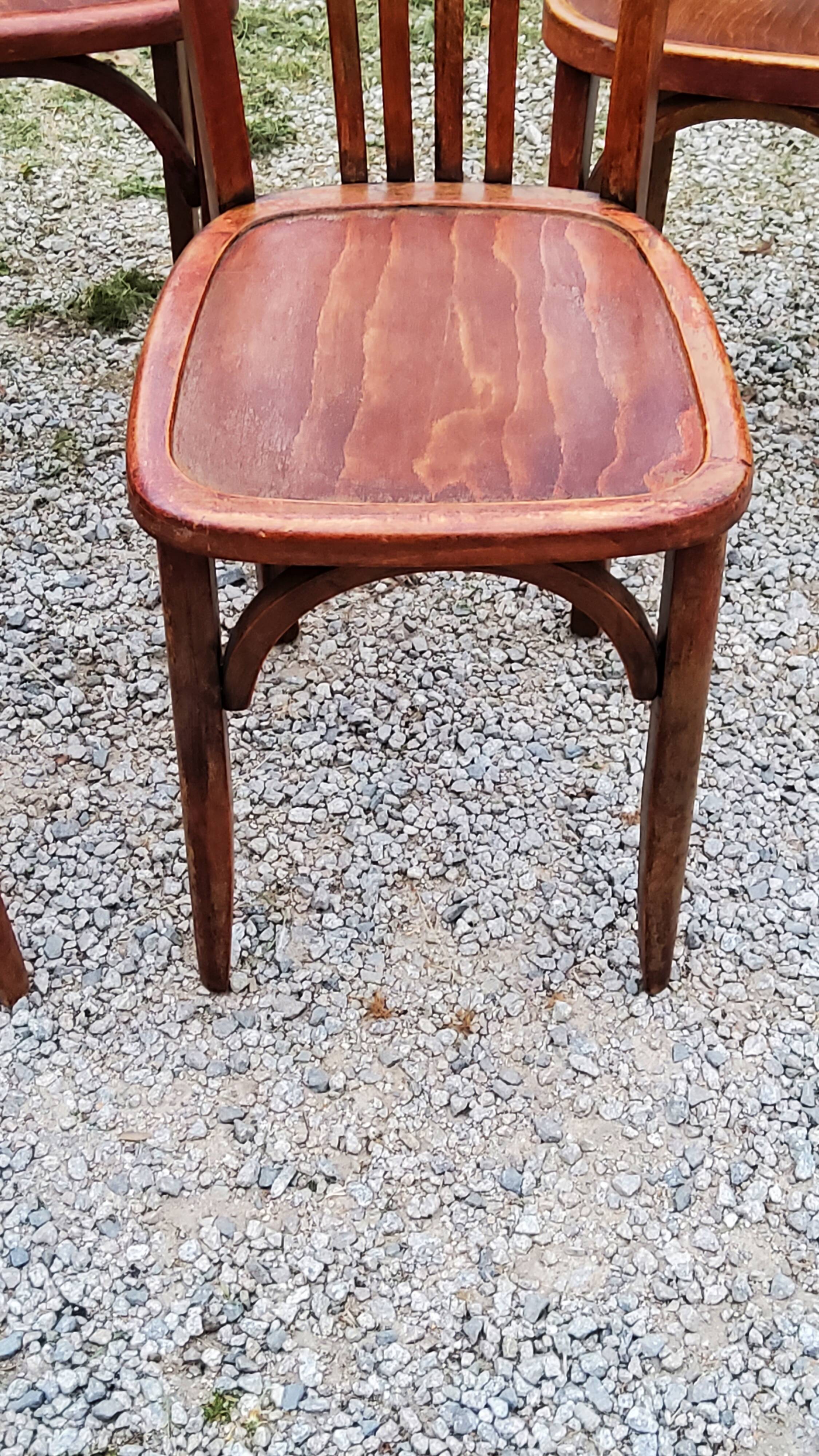 Set of 5 Stella bistro chairs from the 50s